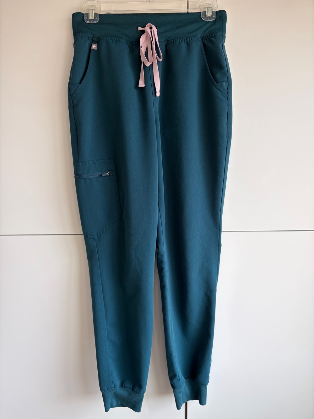 Figs Women’s High Waisted Zamora Teal Jogger Scrub Pants Size S